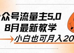 AI公众号流量主5.0,最新教学,小白也可日入2000+