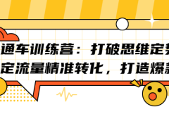 直通车训练营:打破思维定势,锁定流量精准转化,打造爆款