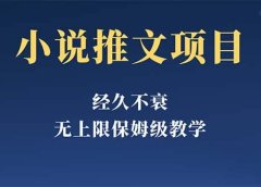 经久不衰的小说推文项目，单号月5-8k，保姆级教程，纯小白都能操作