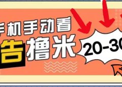 无任何门槛,安卓手机即可,小白也能轻松上手新平台,看广告单机每天20-30+