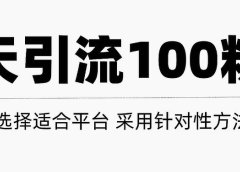 只需要做好这几步,就能让你每天轻松获得100+精准粉丝的方法!【视频教程】