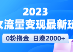 2023美女流量变现最新玩法