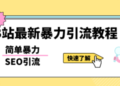 b站最新引流方法,暴力SEO引流玩法,一天可以量产几百个视频(附带软件)
