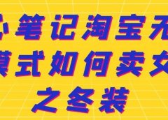 叁心笔记淘宝无货源模式如何卖女装之冬装