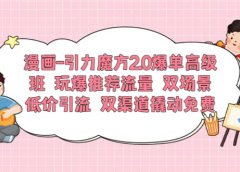 漫画-引力魔方2.0爆单高级班 玩爆推荐流量 双场景低价引流 双渠道撬动免费