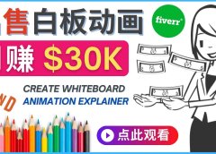 如何用最简单制作白板动画（WhiteBoard Animation）月赚3万美元