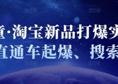 凌童·淘宝新品打爆实战班,直通车起爆、搜索起爆