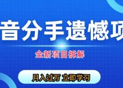 自媒体抖音分手遗憾项目私域项目拆解