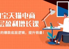 淘宝天猫电商七层盈利增长课:月入N万的爆款底层逻辑,提升销量