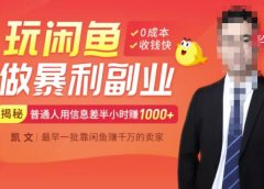 【闲鱼无货源赚钱】一部手机开启闲鱼副业,0成本用信息差日赚1000+