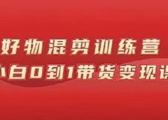 万三好物混剪训练营：小白0到1带货变现课