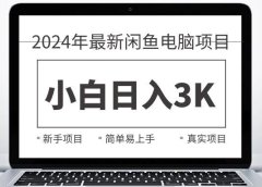 2024最新闲鱼卖电脑项目,新手小白日入3K+,最真实的项目教学