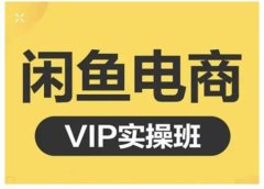 闲鱼电商零基础入门到进阶VIP实战课程,帮助你掌握闲鱼电商所需的各项技能