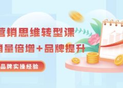 无界营销思维转型课:1000个品牌实操经验,助你销量倍增(20节视频)