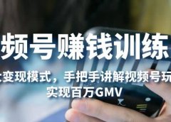 视频号赚钱训练营:6大变现模式,对平台的各项功能详细讲解,实现百万GMV