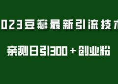 2023豆瓣引流最新玩法，实测日引流创业粉300＋（7节视频课）