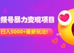 外面收费699的视频号暴力变现项目,日入5000+,简单易操作当天见效果