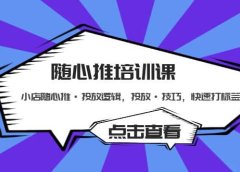 随心推培训课:小店随心推·投放逻辑,投放·技巧,快速打标签