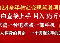 2024蓝海项目 小游戏直播 单日收益10000+,月入35W,小白当天上手