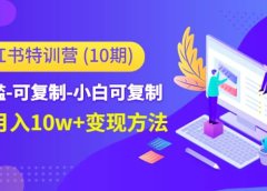 小红书特训营（第10期）低门槛-可复制-小白可复制