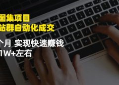 虚拟图集项目:矩阵站群自动化成交,3-5个月实现快速赚钱月入1W+左右