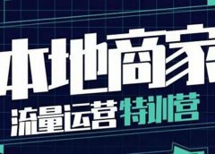 本地商家流量运营特训营,四大板块30节,本地实体商家必看课程