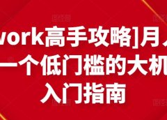月入1-4万,一个低门槛的大机会,入门指南