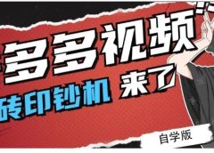 拼多多视频搬砖印钞机玩法,2021年最后一个短视频红利项目