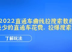 2022直通车曲线拉搜索教程:用最少的直通车花费,拉爆搜索流量
