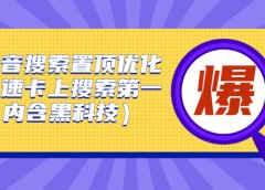 抖音搜索置顶优化,不讲废话,事实说话价值599元