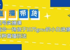 2023直播带货起号实操课，适合一场低于·10万gmv的小白进修 各种直播玩法