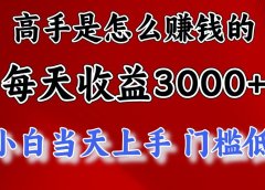 一天收益3000左右,长期项目,很稳定!