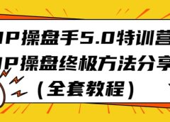 IP操盘手5.0特训营,IP操盘终极方法分享(全套教程)