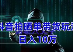 抖音拍晒单带货玩法分享 项目整体流程简单 有团队实测【教程+素材】