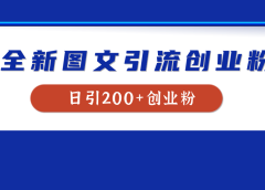全新创业粉引流思路,我用这套方法稳定日引200+创业粉