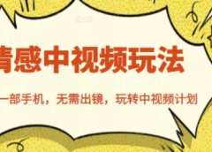 北北情感中视频玩法,一部手机,无需出镜,玩转中视频计划