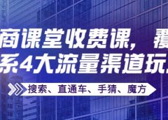 某电商课堂收费课,覆盖淘系4大流量渠道玩法【搜索、直通车、手猜、魔方】