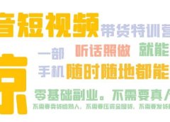 抖音短视频·带货特训营15期 一部手机 听话照做 就能出单