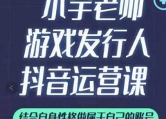 小宇老师游戏发行人实战课,非常适合想把抖音做个副业的人,或者2次创业的人