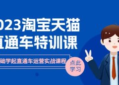 2023淘宝·天猫直通车评特训课,0基础学起直通车运营实战课程(8节课时)