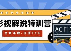影视解说特训营，自媒体红利期最火的赛道（全套课程-价值999）