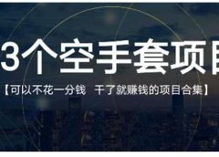 23个空手套项目大合集,0成本0投入,干了就赚钱纯空手套生意经