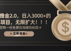 搜狐撸金2.0日入3000+,可无限扩大的翻身项目