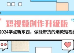 电商人必看-短视频创作升级版：2024学点新东西，做能带货的爆款短视频