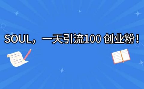 SOUL,一天引流100 创业粉