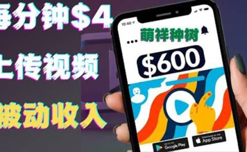 只需要上传视频然后每分钟赚4美元项目:详细操作步骤,新手也可操作