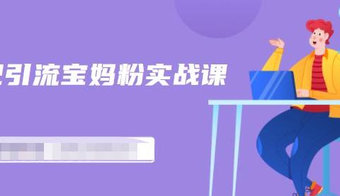 百度贴吧引流宝妈粉实战课，小白也可以日引100+精准粉【视频课程】