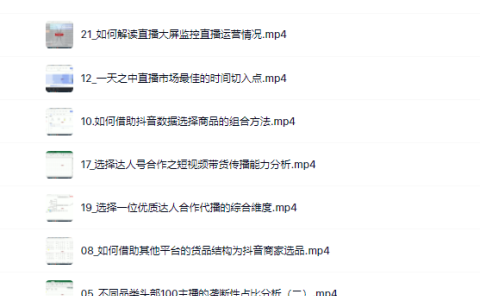 宁静数据2022抖音数据化运营系列课,最新的抖音直播间起爆算法