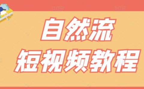 【瑶瑶短视频】自然流短视频教程,让你更快理解做自然流视频的精髓