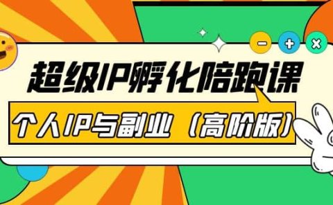 超级IP孵化陪跑课:个人IP与副业(高阶版)41节课